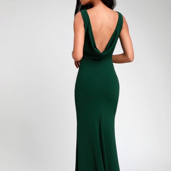 Hunter Green NWT Lulu's Dress - Picture 2 of 2